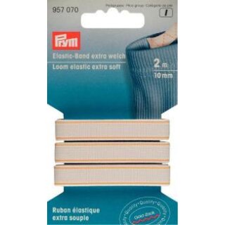 957070 Elastic-Band extra weich 10 mm weiß - KTE á 2 M