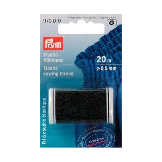 970010 Elastic-Nähfaden 0,5 mm schwarz - KTE á 20 M