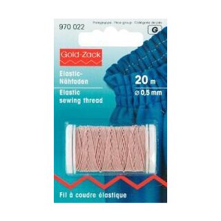 970022 Elastic-Nähfaden 0,5 mm sand - KTE á 20 M