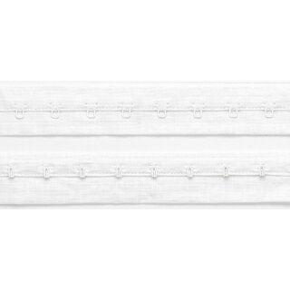 992102 Haken- und Augenband mit Abst. 19 mm weiß - KAS á 7 M