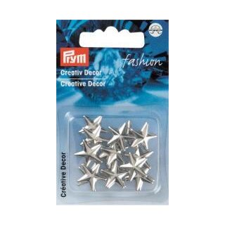 Abverkauf - 403654 Creativ Decor Stern zum Stecken 15 mm silberfarbig - KTE á 16 St